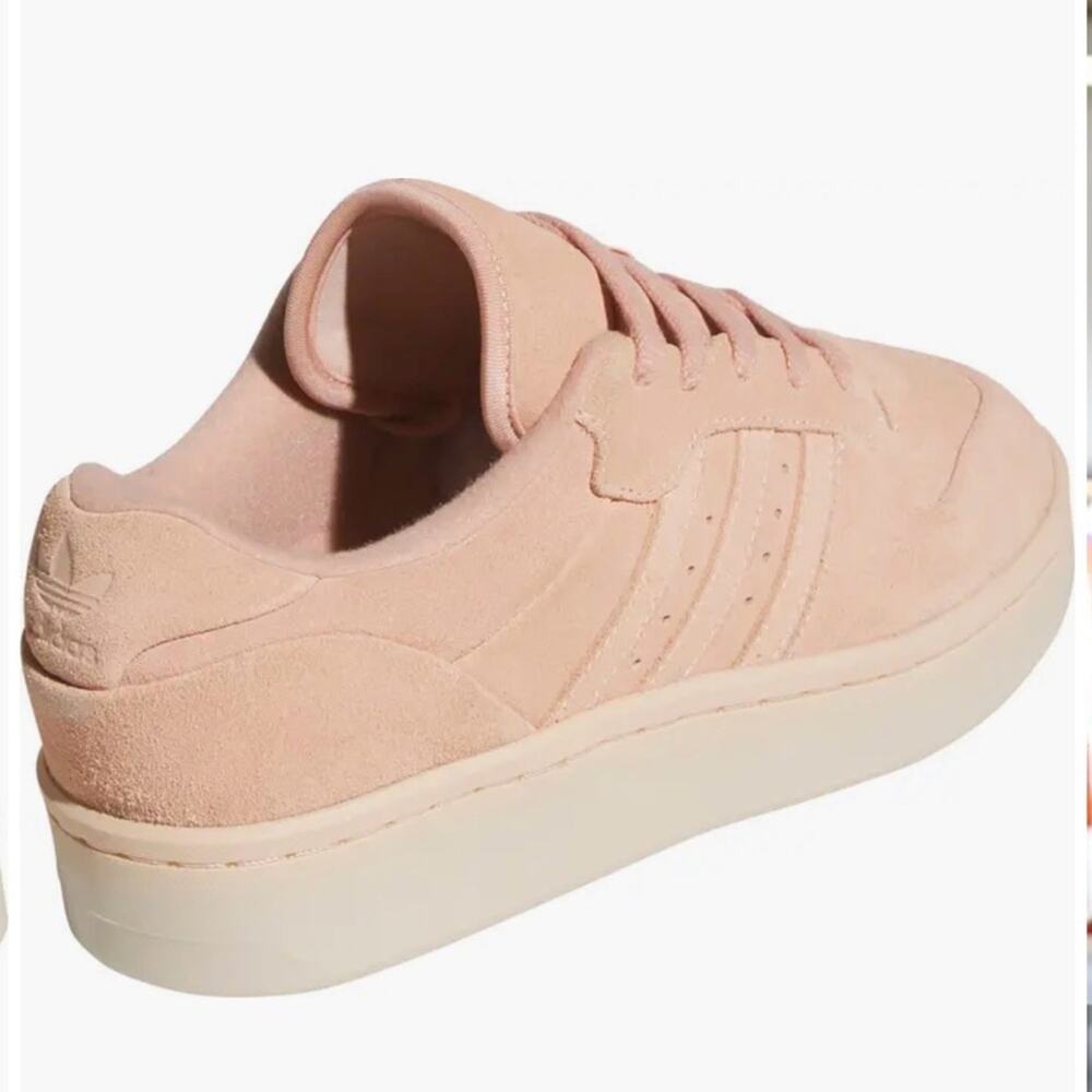 NEW ADIDAS Rivalry Lux Low Athletic Shoes Sneakers Pink suede Genuine Suede Sz 8 - Picture 3 of 12